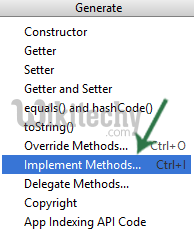 android studio abstract class implementation